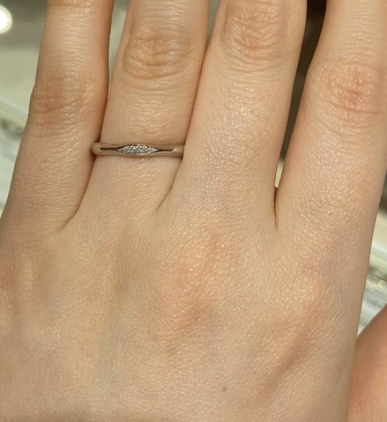値下げ　ケイウノ　リトルマーメイドリング0.32ct（7号） リトル・マーメイド』 / セットリング[RDES-111_RDE-127