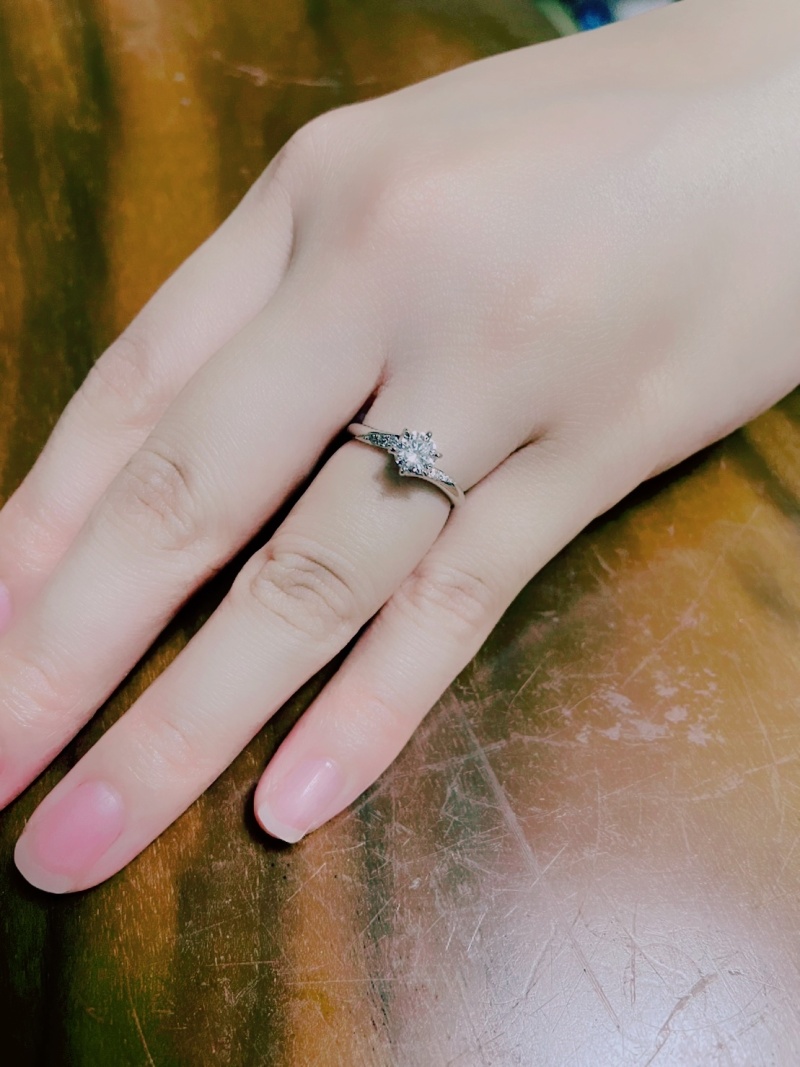 【美品】K.uno 現行レディミーレ　ダイヤモンド0.244ct　リング　9号 美品】K.uno 現行レディミーレダイヤモンド0.244ctリング9号