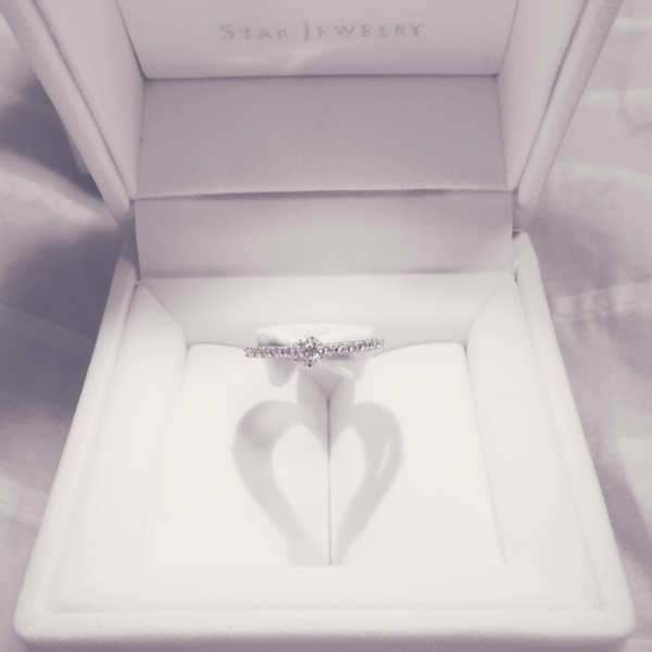 スタージュエリーで婚約指輪を買うのがずっと夢だったので