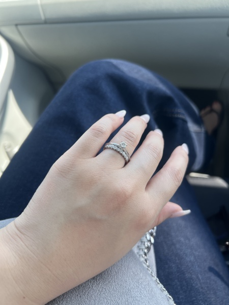 じゅんこDIAMOND SHIRAISHI ダイヤ ハーフエタニティリング キラキラ