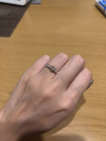 ダイヤがとても綺麗です。

