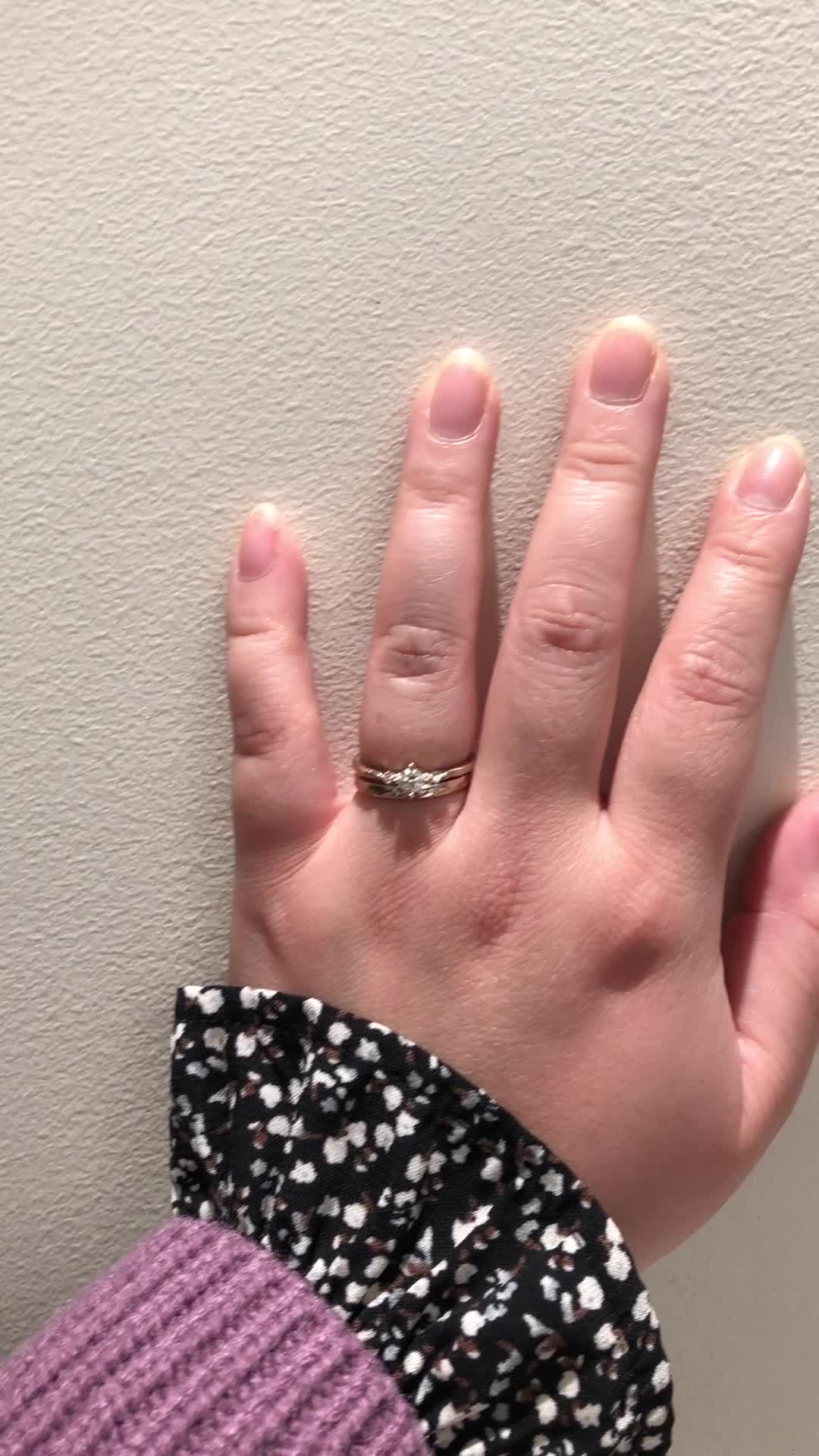 綺麗に輝くリトルマーメイドセットリング