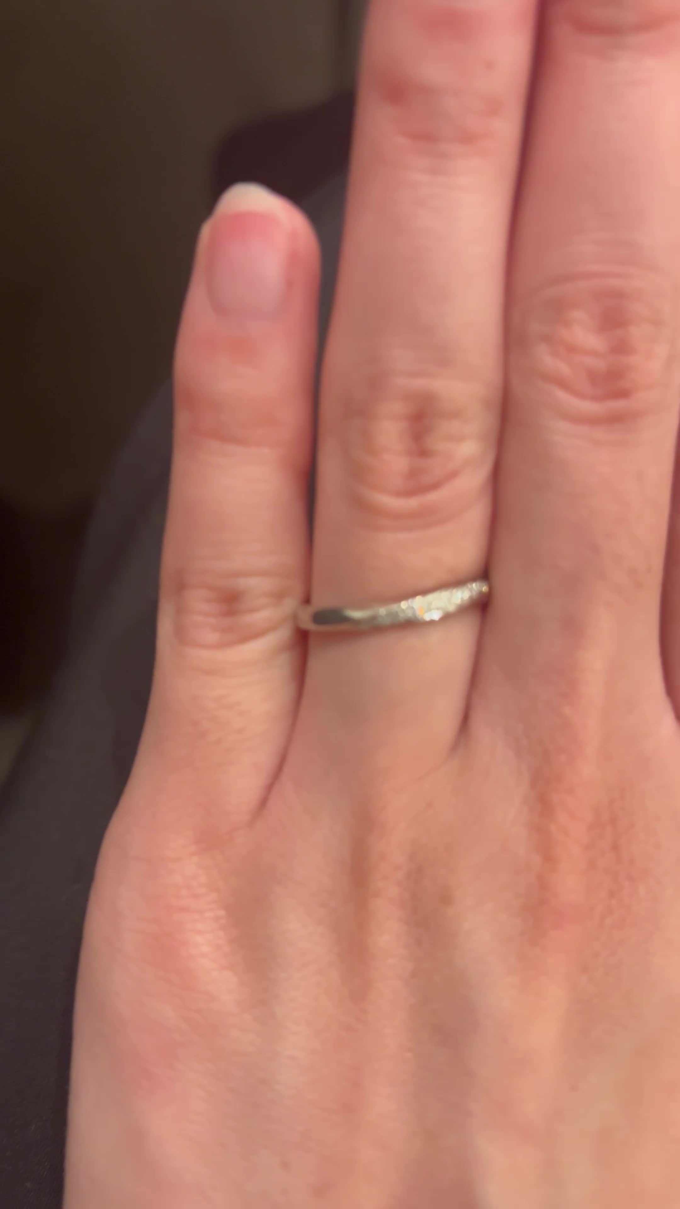 動くとキラキラしているのがわかります。