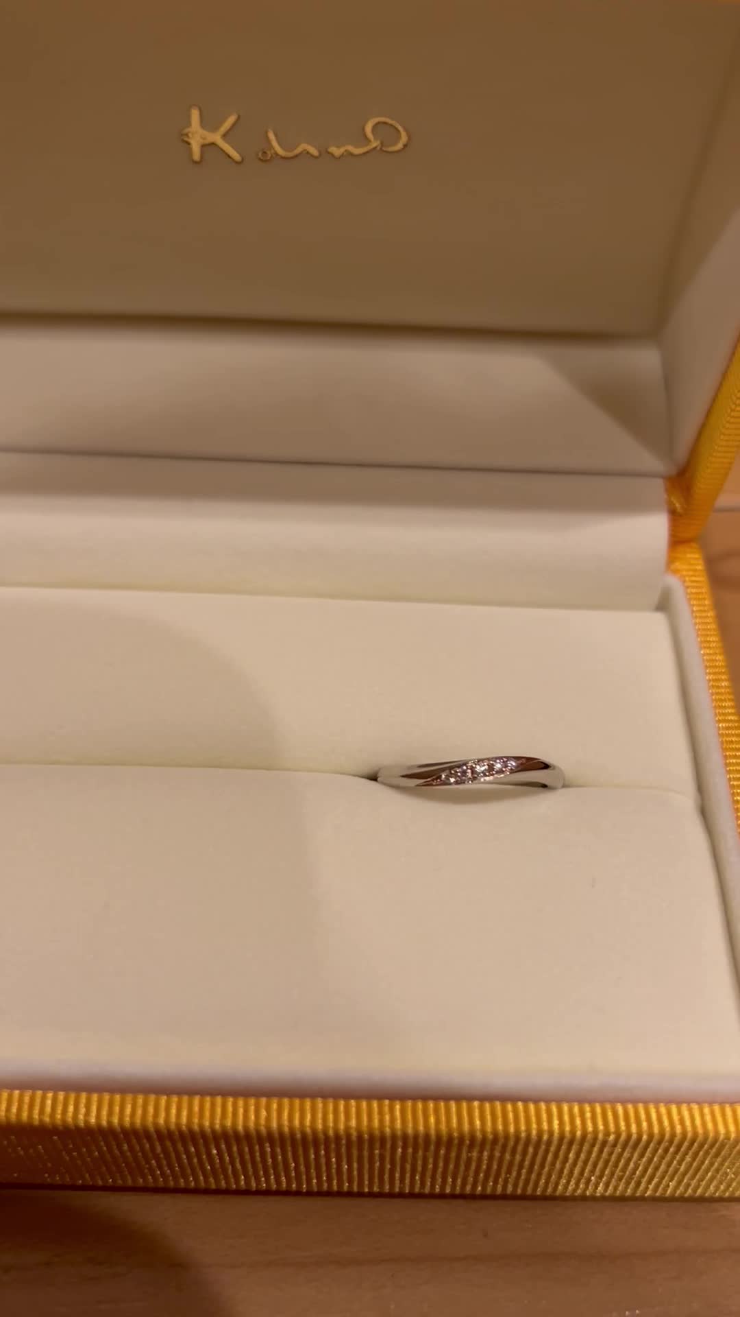 ダイヤがキラキラしてて可愛いです！