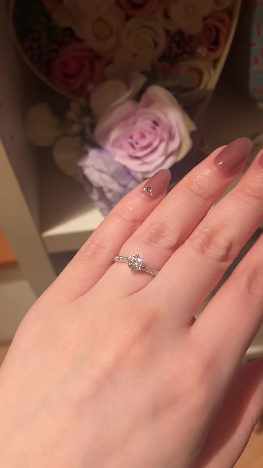 高演色LEDの下で。とてもキラキラです♪