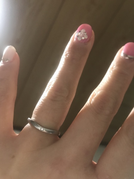 じゅん　Cartier結婚指輪 1Pダイヤモンドリング#50 私的刻印無し 9db4c2c1c9f2858620bf77435dfb9c