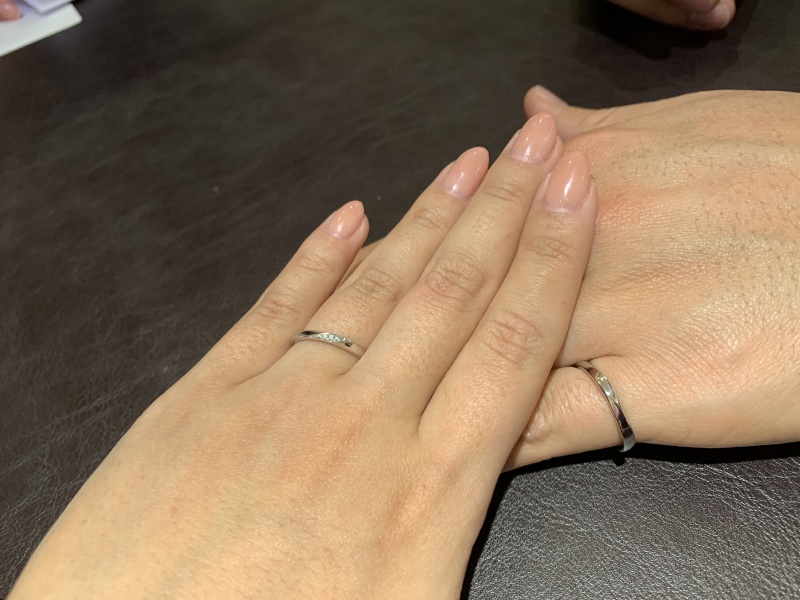 シンプルな物にするか悩みましたが 定員さんがアドバイスをくれ 自分の Trecenti トレセンテ の結婚指輪の口コミ 評判 Ringraph リングラフ