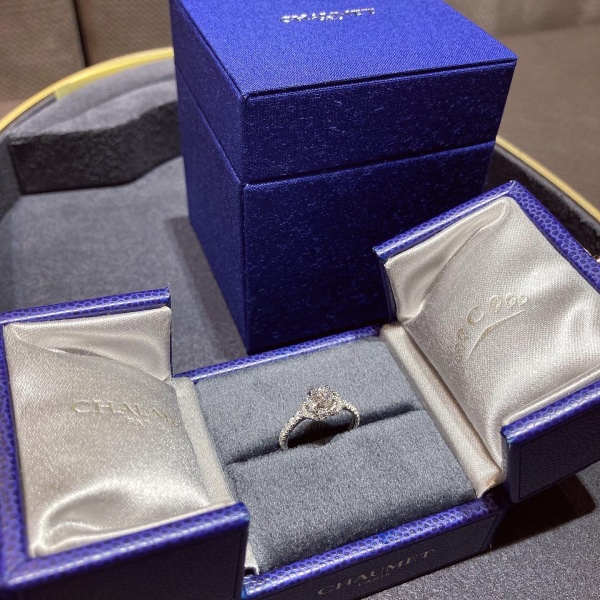CHAUMET リングケース　指輪の箱のみ CHAUMET リングケース 空箱 2個 - メルカリ