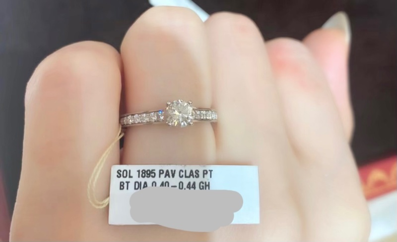 毎日が輝く【Cartier】ダイヤモンド リング Cartier ［銀座店］CARTIER カルティエ #45 0.27ct ダイヤモンド