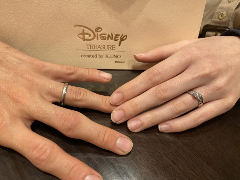 婚約指輪をケイウノさんでお願いしたので結婚指輪もケイウノさん