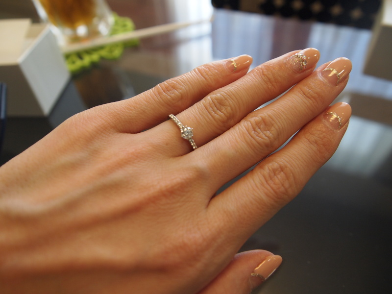 【PGT】GH16 青白砡指輪一対