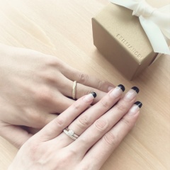 【BRILLIANCE+(ブリリアンスプラス)の口コミ】 外資系のブランドも国内ブランドもいくつか見て回りましたが、ダイヤの粒…