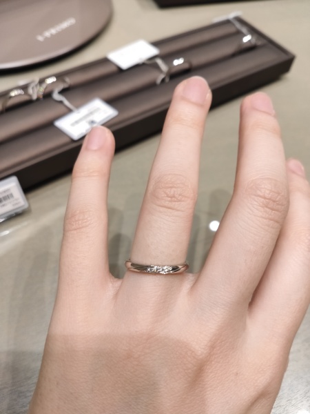 アイプリモ指輪 フェリキタス(左)×セレーネ(右)｜結婚指輪（マリッジリング