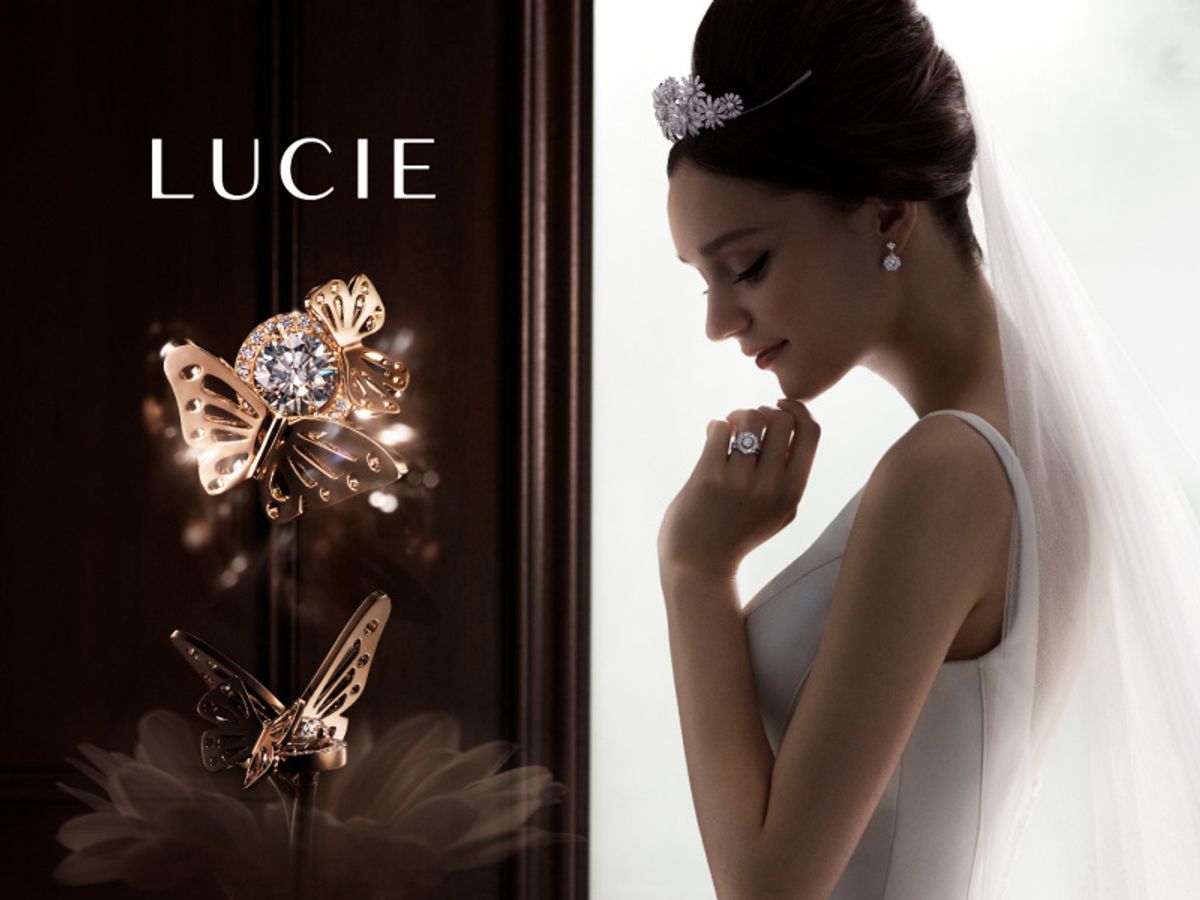 【美品】LUCIE パルファン　レディース　リング　サイズ9 パルファン L1143-LM3044｜セットリング｜結婚指輪・婚約指輪