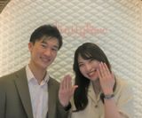 私たちらしいオシャレでかわいい結婚指輪を選びました♪