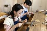 とても楽しく作成できました。初めての指輪づくりだったのですが 自分たちが出来る範囲でうまく出来上がったのではないかなと思っています！