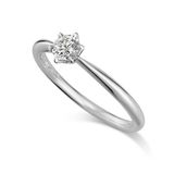 【ケイウノ ブライダル(K.UNO BRIDAL)】NEW 【パーチェ・コルテ】人気デザインの石座の高さを抑えた婚約指輪