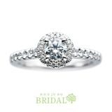 【宝寿堂(ほうじゅどう)】【宝寿堂】ダイヤで取り巻いた豪奢で華やかなエンゲージ《HD2532》 