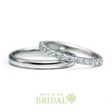 【宝寿堂(ほうじゅどう)】☆新作☆【宝寿堂】ダイヤが美しく輝くハーフエタニティマリッジリング《HD2800》