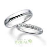 【宝寿堂(ほうじゅどう)】☆新作☆【宝寿堂】クラシックなミル打ちが美しい《KM00040M1/KD00028MA3》 ｜宝寿堂(ほうじゅどう)の結婚指輪