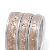 【MIORING(ミオリング)】MIORING 桜ゴールドと和彫りのコンビマリッジリング染唯-そめい-