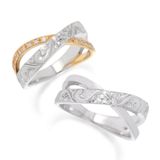 【ROCCA(ロッカ)】ROCCA】好きな彫り模様に変更可能！ハワイアンマリッジリング HW-2/HW-1