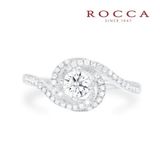 【ROCCA(ロッカ)】【ROCCA】流れるようなラインが綺麗！華やかなエンゲージリング TDR00961