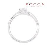 【ROCCA(ロッカ)】【ROCCA】さりげないミル打ちが可愛い！V字のシンプルエンゲージリング SR-78