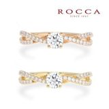 【ROCCA(ロッカ)】【ROCCA】クロスに輝くダイヤモンド！クールなエンゲージリング F3061