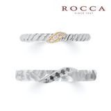 【ROCCA(ロッカ)】【ROCCA】コンビがおしゃれ！個性的なマリッジリング DI-8D/8L