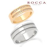 【ROCCA(ロッカ)】【ROCCA】幅広でもつけ心地◎！ゴールドが華やかなマリッジリング LR-1D/1L
