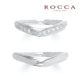 【ROCCA(ロッカ)】【ROCCA】重ね着けにもぴったり！V字のマリッジリング KMR-A5D/5L