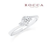 【ROCCA(ロッカ)】【ROCCA】サイドメレが可愛い！シンプルエンゲージリング 3&minus;3052