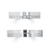 【ROCCA(ロッカ)】【ROCCA】幅広でも着けごこち◎！スタイリッシュなマリッジリング DI-1D/1L