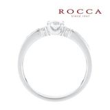 【ROCCA(ロッカ)】【ROCCA】さりげないピンクダイヤが可愛い！シンプルエンゲージリング MK-4R