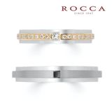 【ROCCA(ロッカ)】【ROCCA】幅広でも着けごこち◎！コンビのマリッジリング DI-7D/7L