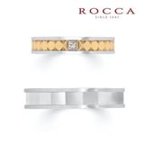 【ROCCA(ロッカ)】【ROCCA】ひし形の彫りがおしゃれ！カジュアルなマリッジリング CU-2S/2L
