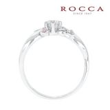 【ROCCA(ロッカ)】【ROCCA】さりげないピンクダイヤが可愛い！個性的なエンゲージリング SW-22-PD2P