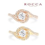 【ROCCA(ロッカ)】【ROCCA】流れるようなラインが綺麗！華やかなエンゲージリング TDR00961