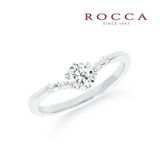 【ROCCA(ロッカ)】【ROCCA】さりげないアームのメレダイヤが可愛い！V字のシンプルエンゲージリング SW-3