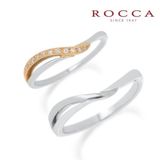 【ROCCA(ロッカ)】【ROCCA】コンビで可愛らしい雰囲気の繊細なV字のマリッジリング！ RM-8D/8L