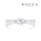 【ROCCA(ロッカ)】【ROCCA】さりげないピンクダイヤが可愛い！シンプルエンゲージリング MK-4R