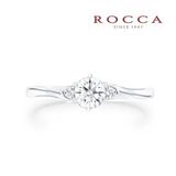 【ROCCA(ロッカ)】【ROCCA】サイドメレが可愛い！シンプルエンゲージリング 3&minus;3052