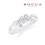 【ROCCA(ロッカ)】【ROCCA】さりげないピンクダイヤが可愛い！個性的なエンゲージリング SW-22-PD2P