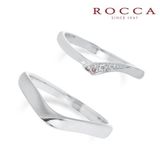 【ROCCA(ロッカ)】【ROCCA】さりげないピンクダイヤが可愛い！シンプルで仕事中も着けやすいマリッジリング HO-6D/6L