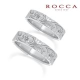 【ROCCA(ロッカ)】【ROCCA】好きな彫り模様に変更可能！ハワイアンマリッジリング HA-4