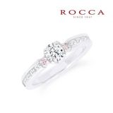 【ROCCA(ロッカ)】【ROCCA】さりげないピンクダイヤが可愛い！シンプルエンゲージリング MK-4R