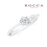 【ROCCA(ロッカ)】【ROCCA】サイドメレが可愛い！滑らかなS字のエンゲージリング 3-3203-3