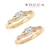 【ROCCA(ロッカ)】【ROCCA】編んだようなデザインがおしゃれ！ボリュームエンゲージリング R59