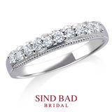 【SIND BAD(シンドバット)】【姫乃環-HIMENOWA-】ティアラ型ハーフエタニティ